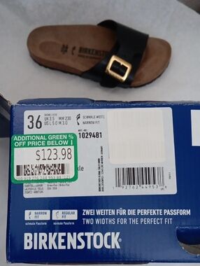 Birkenstock Catalina Gold Buckle NIB  36/5